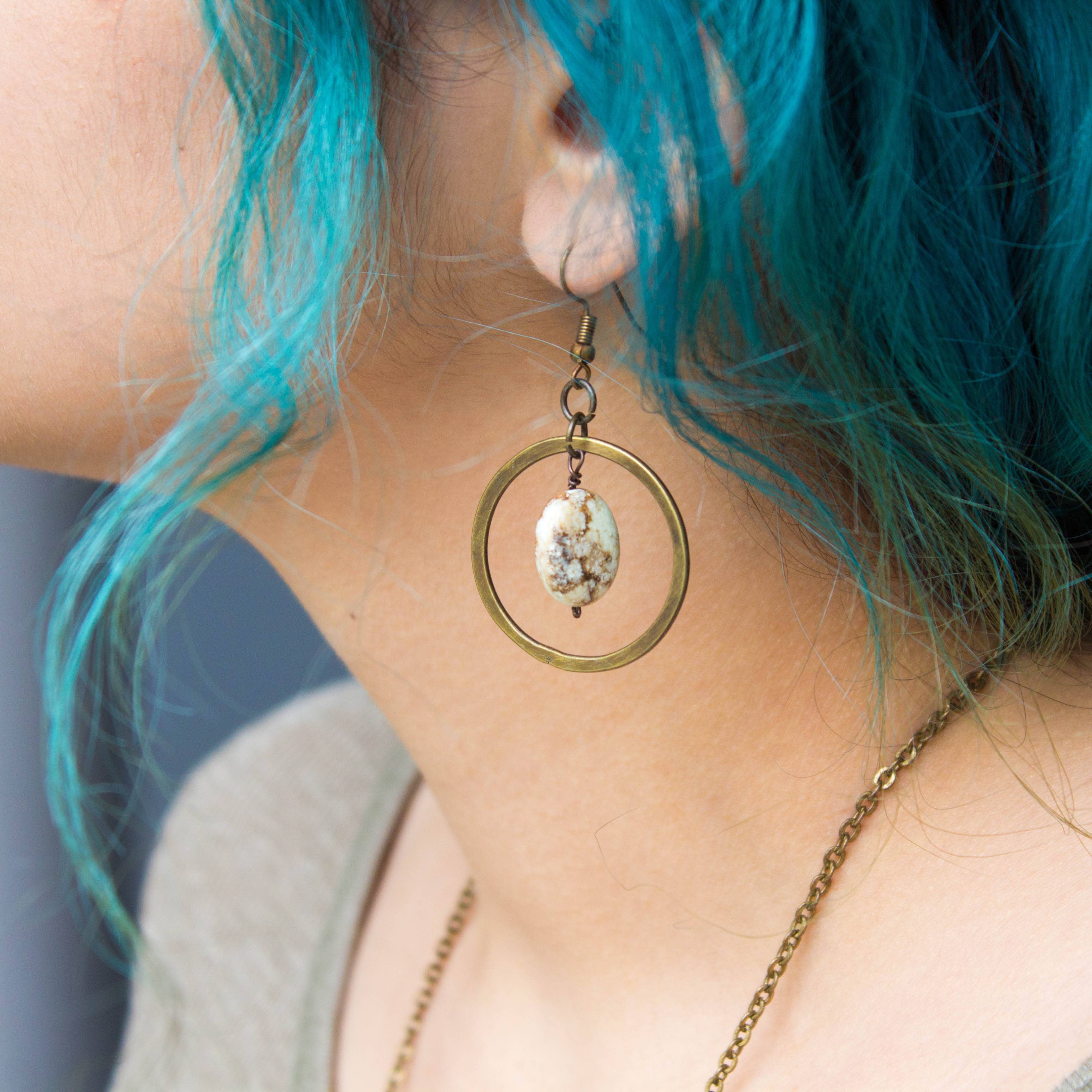 Banjara Lemon Chrysoprase Earrings