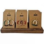 Prismatic Hues Hoop Earrings Pre-Pack - With Display