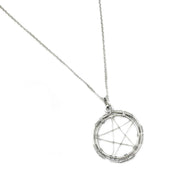 Banjara Wire Wrapped Star Silver Necklace