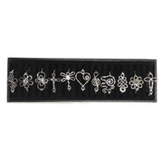 Long Slotted Bangle Display - Black Burlap