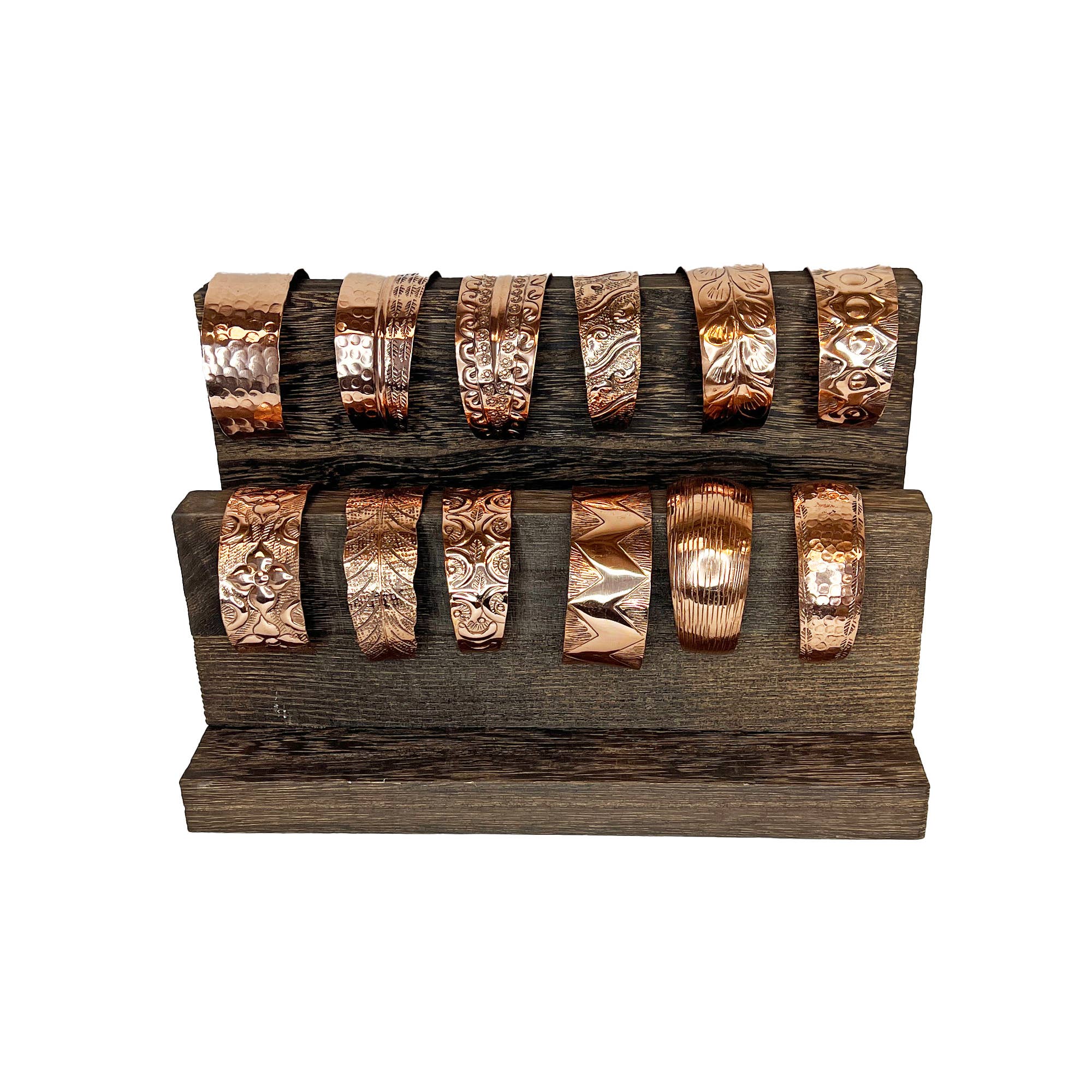 Handcrafted Pure Copper Cuff Bracelet Prepack  (w/Display)