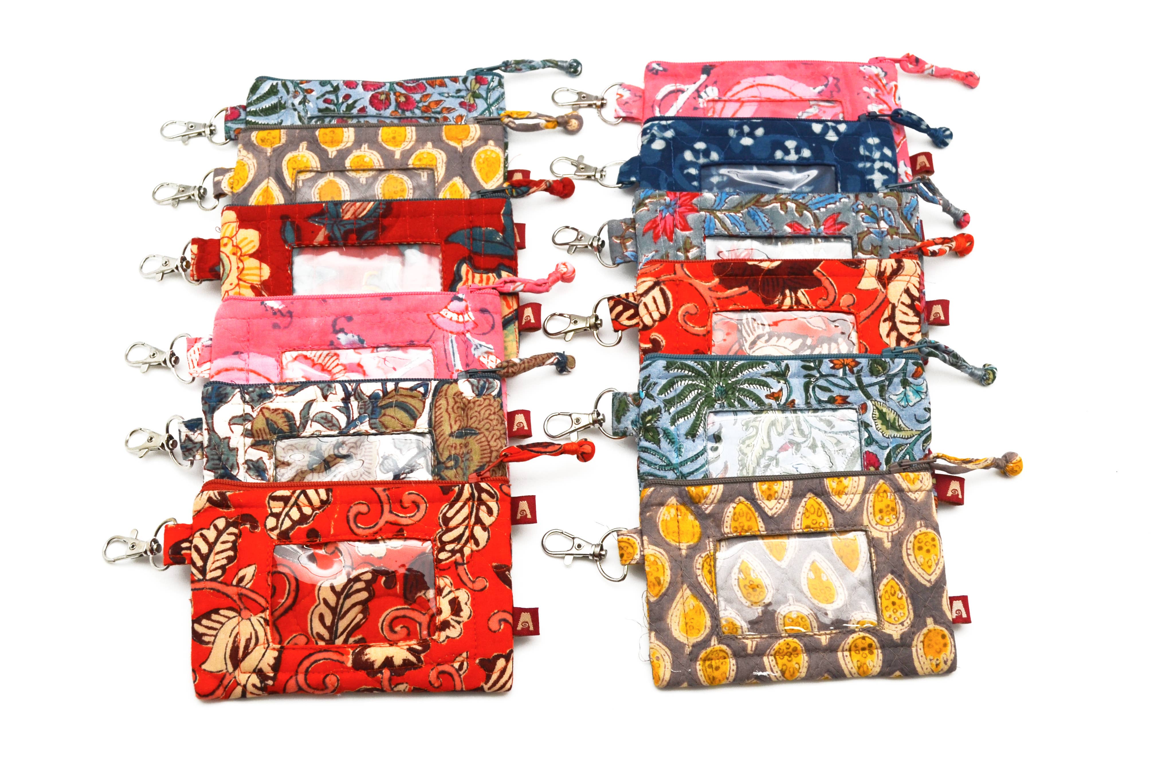 Set of 12 ID Pouches - Assorted Colors