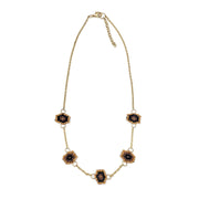 Sachi Beaded Safari Necklace - Five Mini Beaded Charms