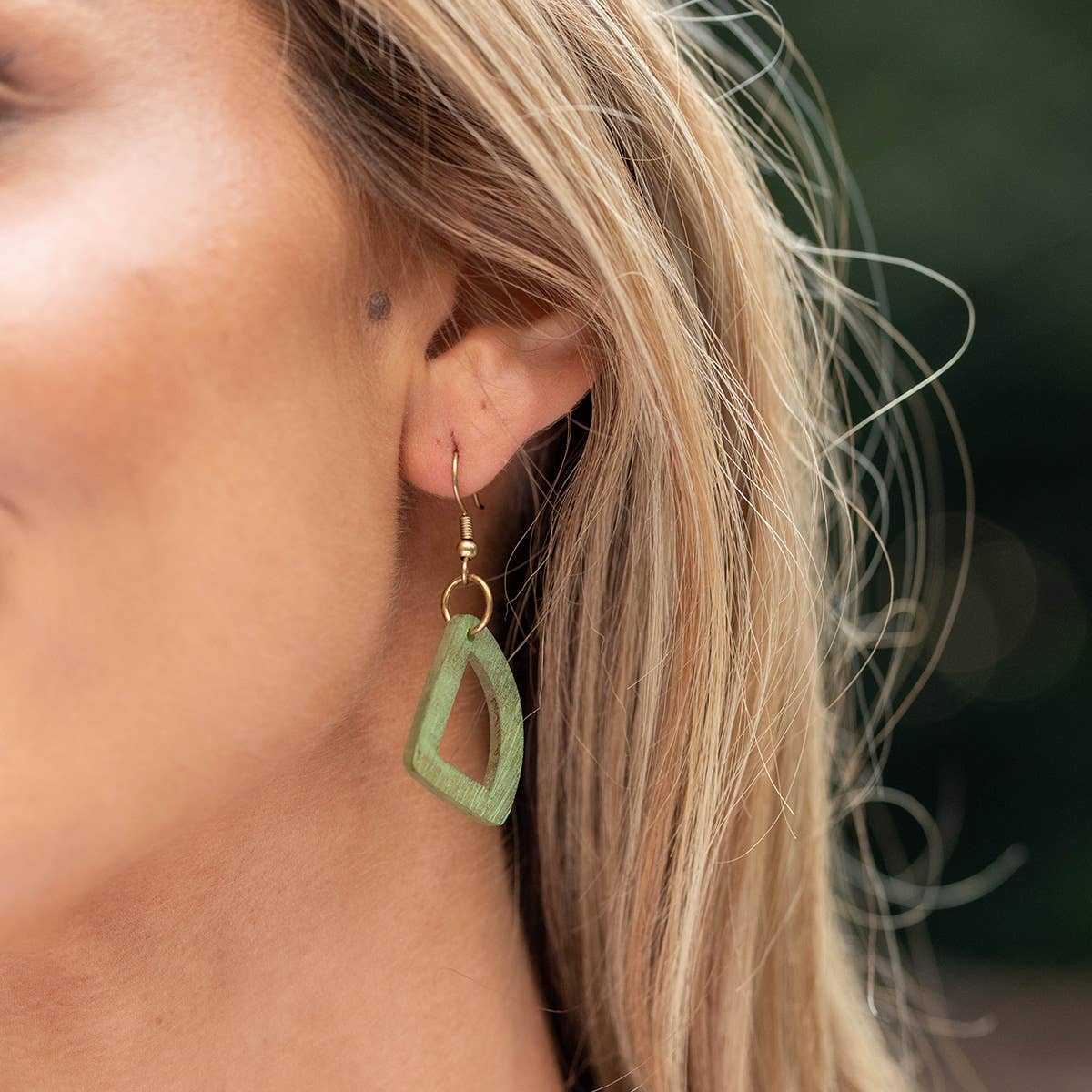 Omala Bold & Brash Collection Earrings - Abstract Bead