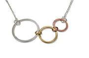 Banjara Connected Hammered Rings Necklace