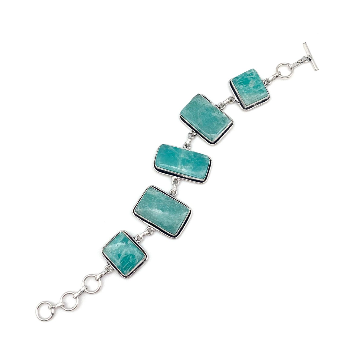 Kashi Semiprecious Stone Link Bracelet - Amazonite