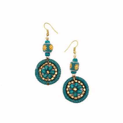 Sachi Ocean Sky Collection Earrings - Beads and Discs