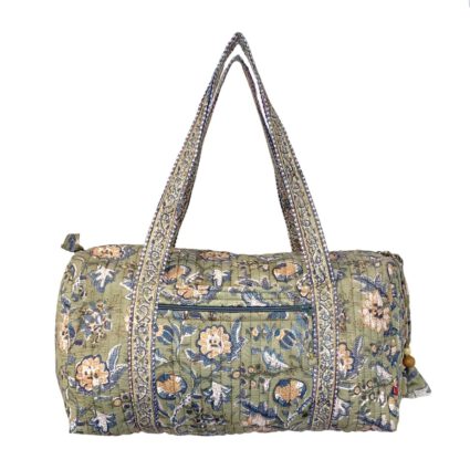 Serenity Large Duffle Bag - Block Printed Organic Cotton