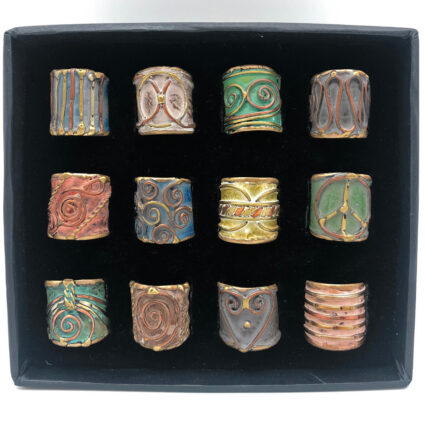 Brass Patina Rings Prepack