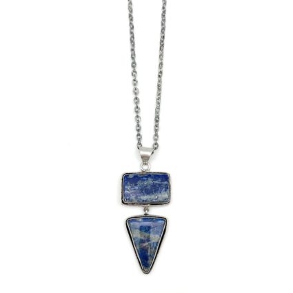 Kashi Semiprecious Stone Pendant Necklace - Lapis