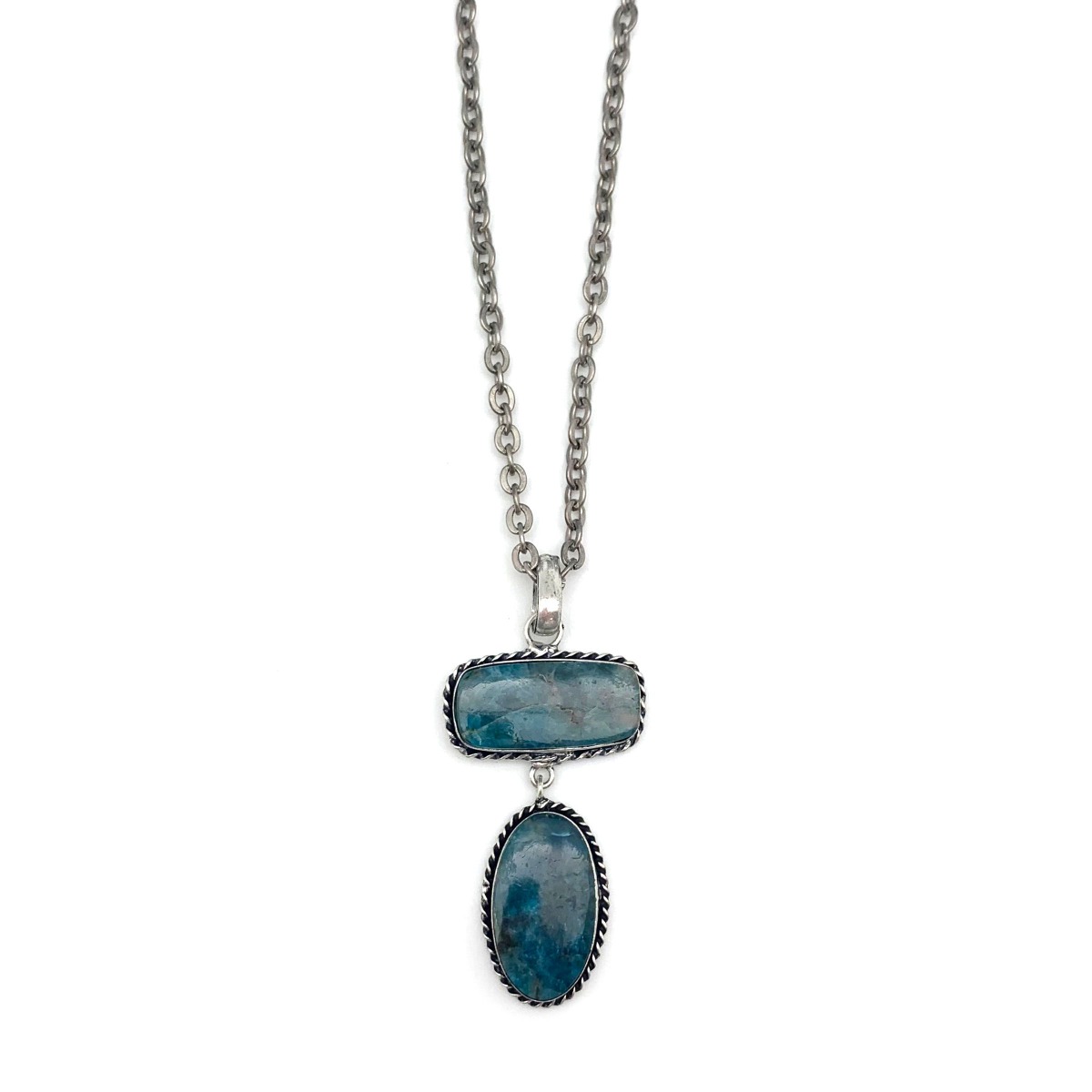 Kashi Semiprecious Stone Pendant Necklace - Apatite