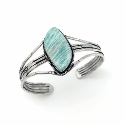 Kashi Semiprecious Stone Cuff - Amazonite