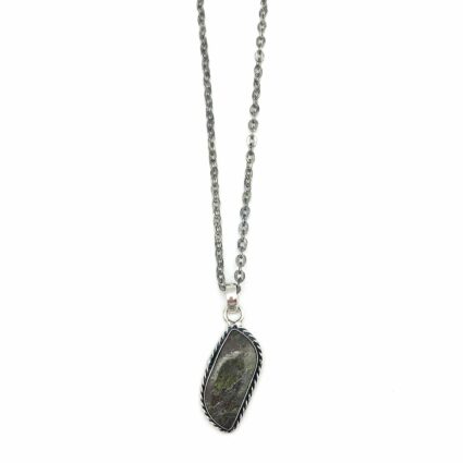 Kashi Semiprecious Large Stone Necklace - Dragon Stone