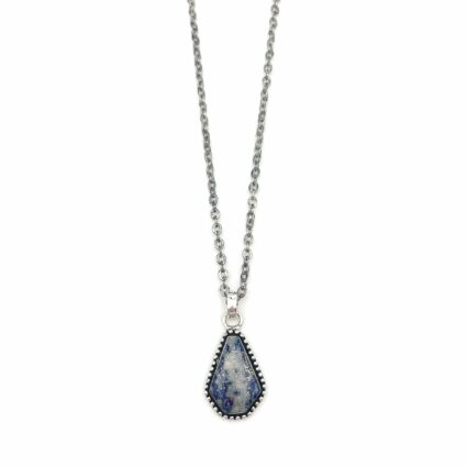 Kashi Semiprecious Large Stone Necklace - Lapis