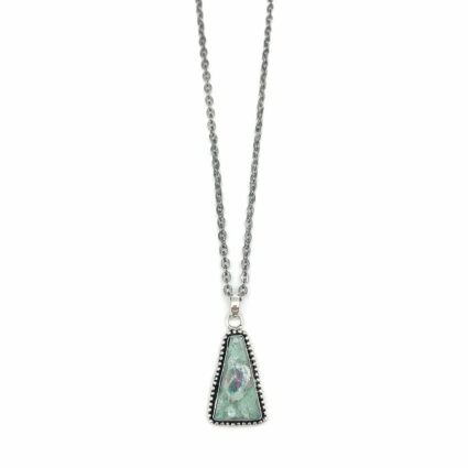Kashi Semiprecious Large Stone Necklace - Ruby Fuschsite