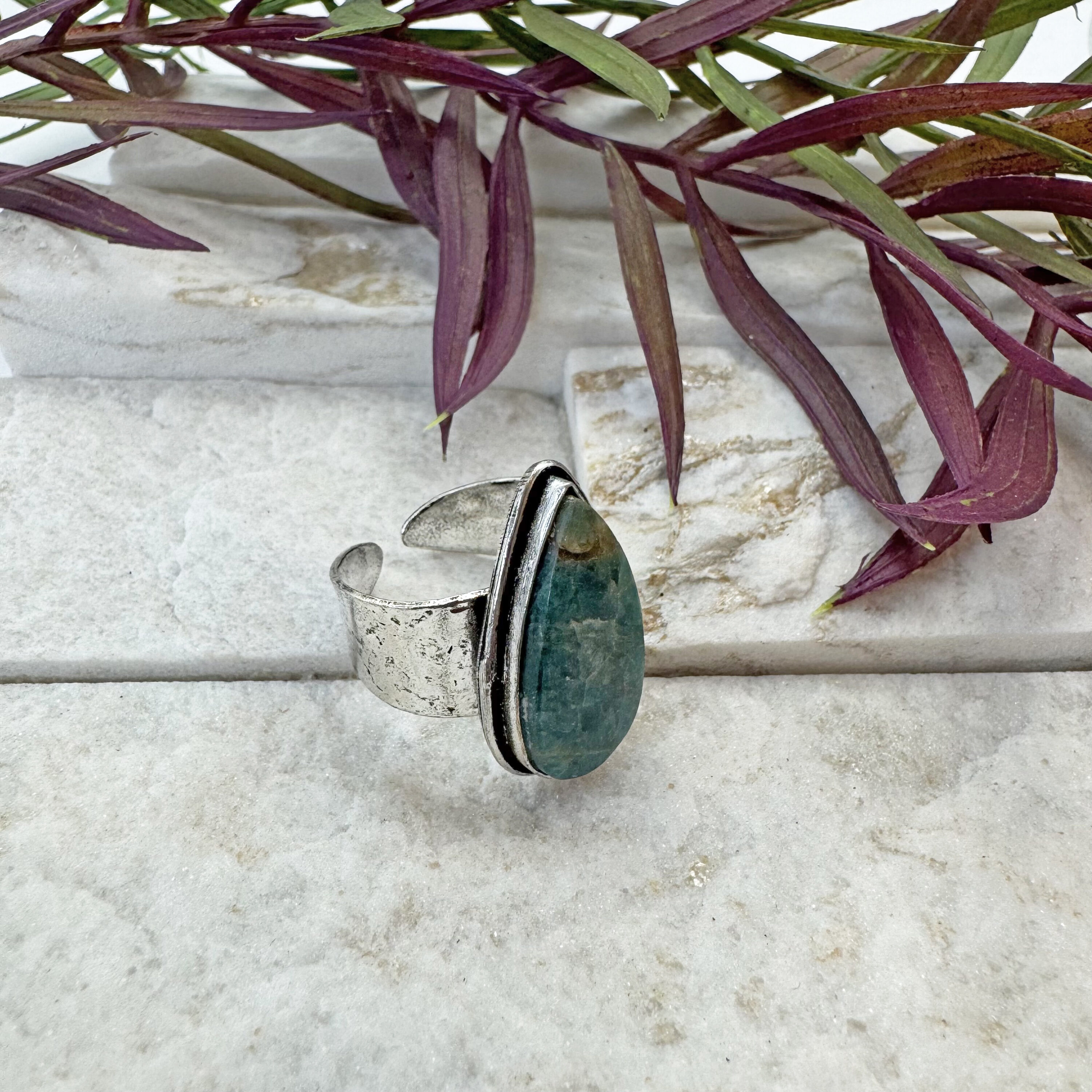 Kashi Semiprecious Stone Ring - Apatite