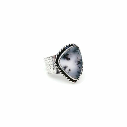 Kashi Semiprecious Large Stone Ring - Dendritic Opal