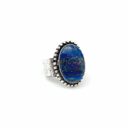 Kashi Semiprecious Large Stone Ring - Lapis