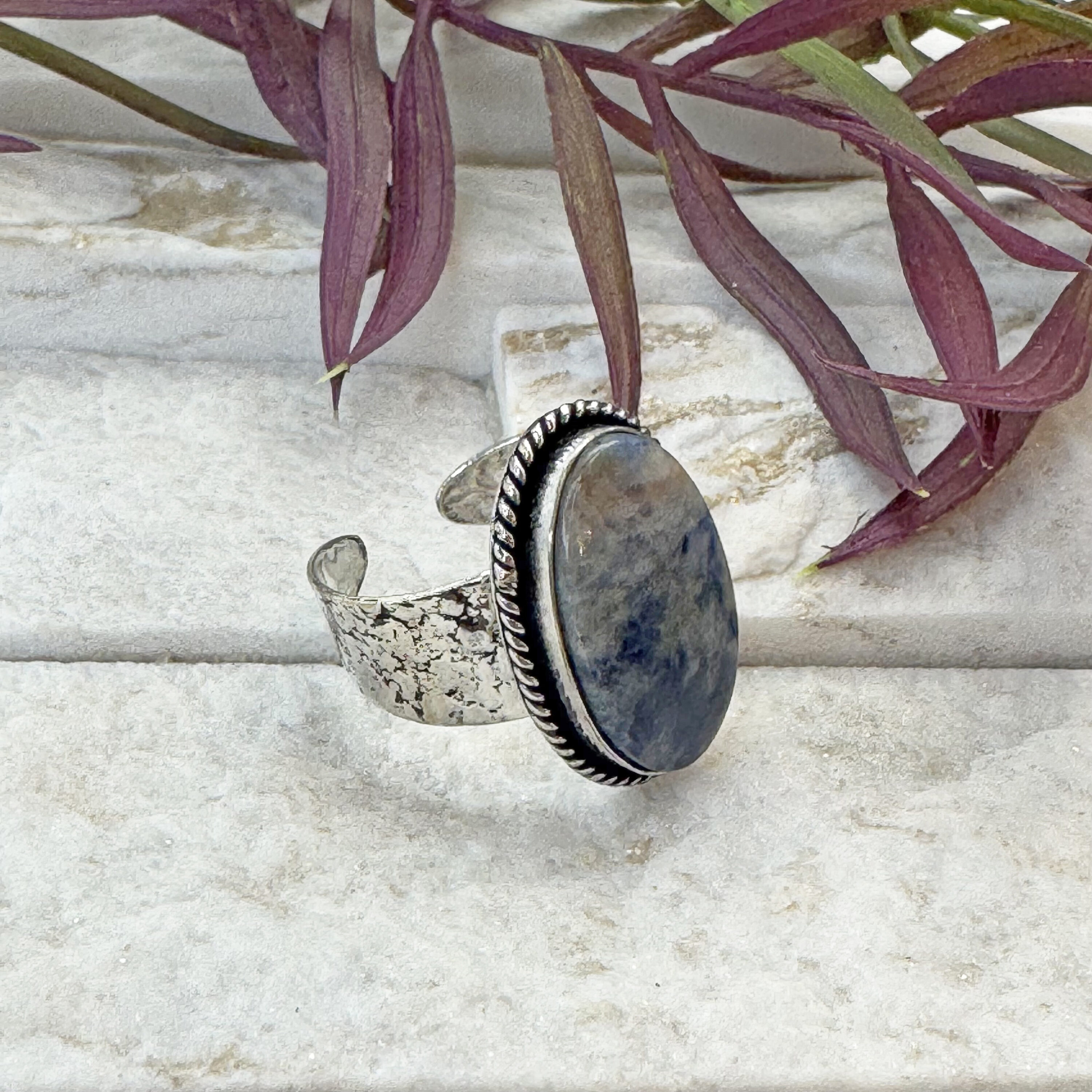 Kashi Semiprecious Stone Ring - Lapis