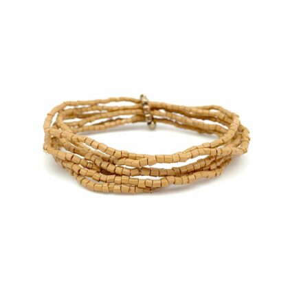 Sachi Island Waterfalls Bracelet - Tan Solid Stretch