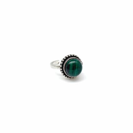 Kashi Semiprecious Small Stone Ring - Malachite