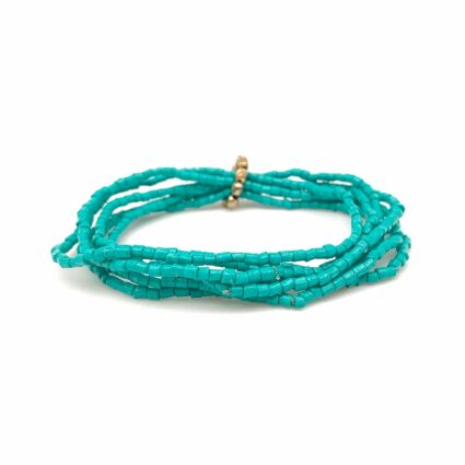 Sachi Island Waterfalls Bracelet - Turquoise Solid Stretch