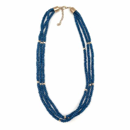 Sachi Chromatic Hues- Royal Blue Short Multi-Strand Necklace