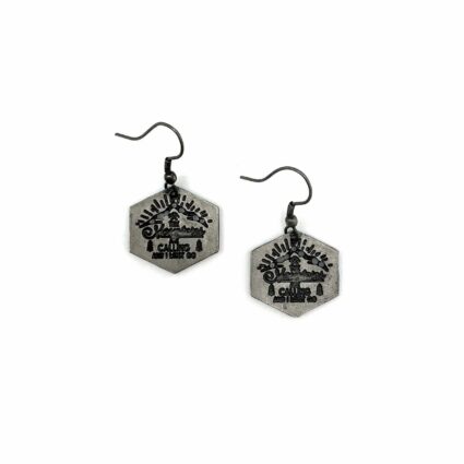 Pewter Earrings - The Mountains Are Calling And I Must Go