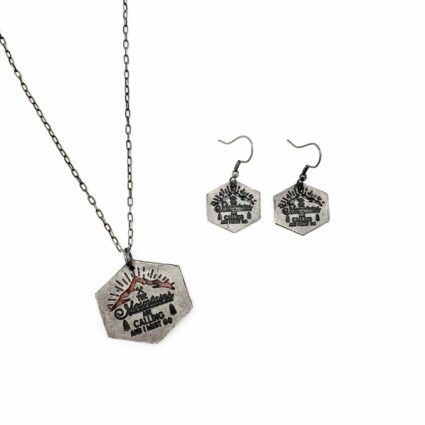 Pewter Necklace - The Mountains Are Calling And I Must Go