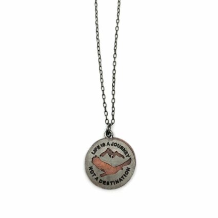 Pewter Necklace - Life Is A Journey Not A Destination