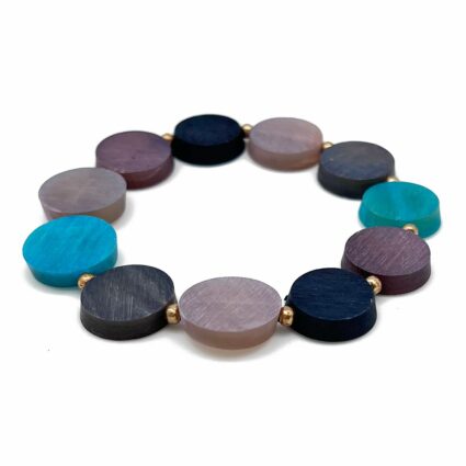 Omala Azure Coast Collection - Stretch Bracelet with Small Circles