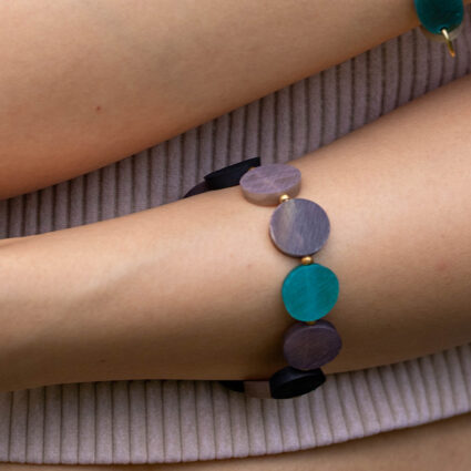 Omala Azure Coast Collection - Stretch Bracelet with Small Circles