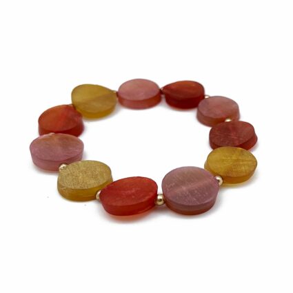Omala Citrus Sunshine Collection - Stretch Bracelet with Small Circles
