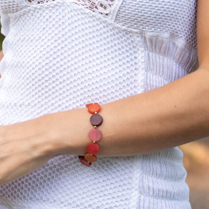 Omala Rosy Cheeks Collection - Stretch Bracelet with Small Circles