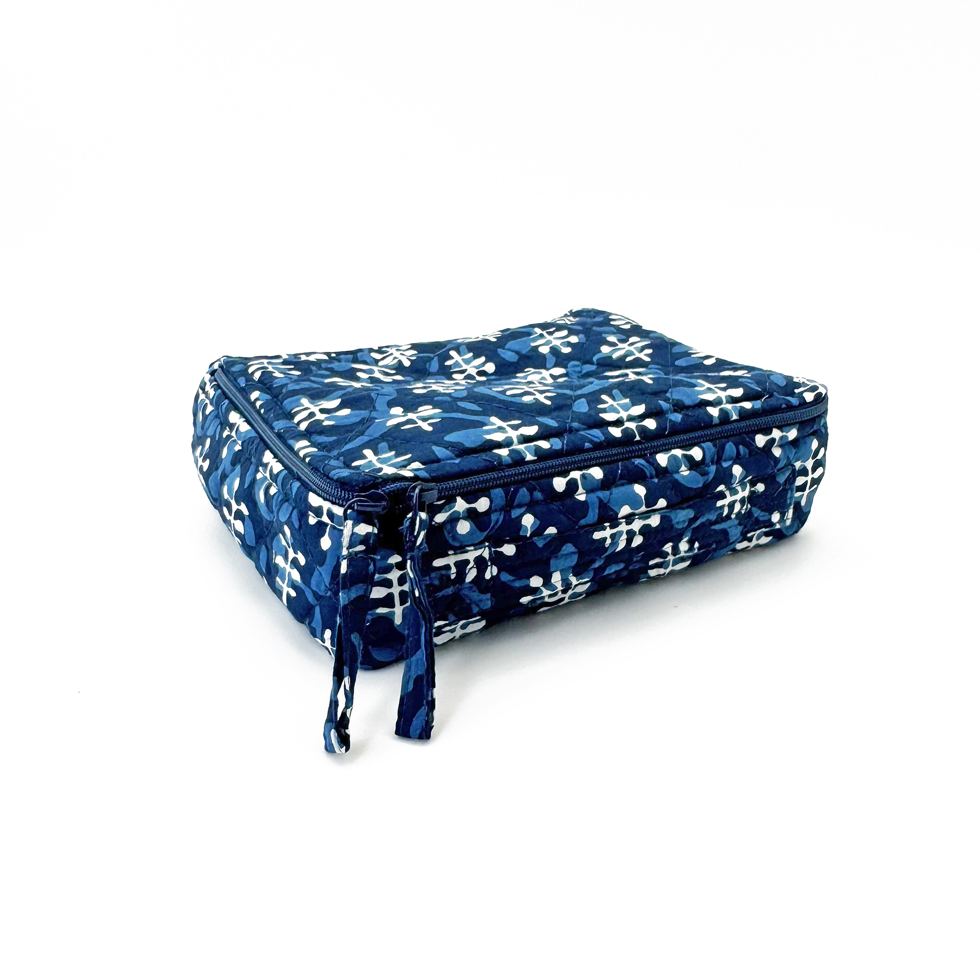 Indigo Palms Block Printed Tech Kit