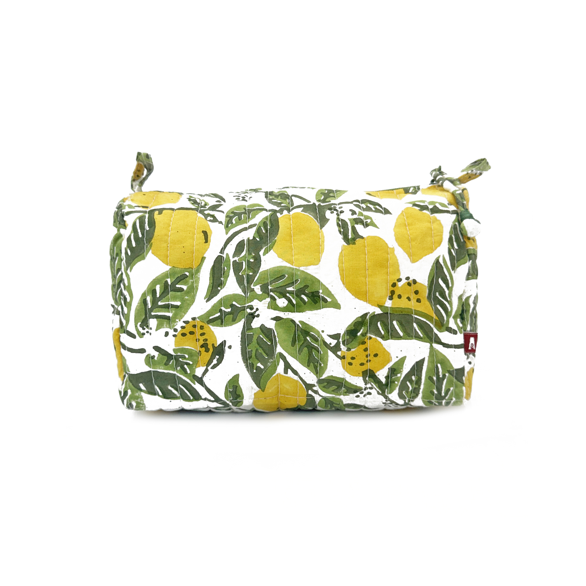 Lemon Grove Block Printed Medium Travel Kit