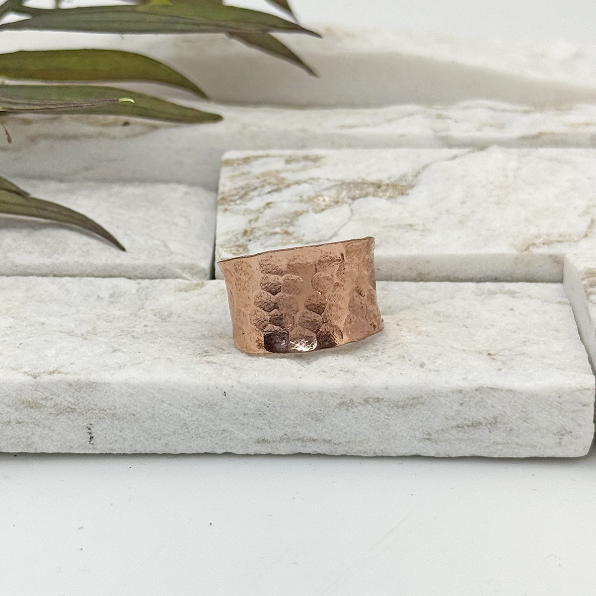 Handcrafted Copper Hammered Ring