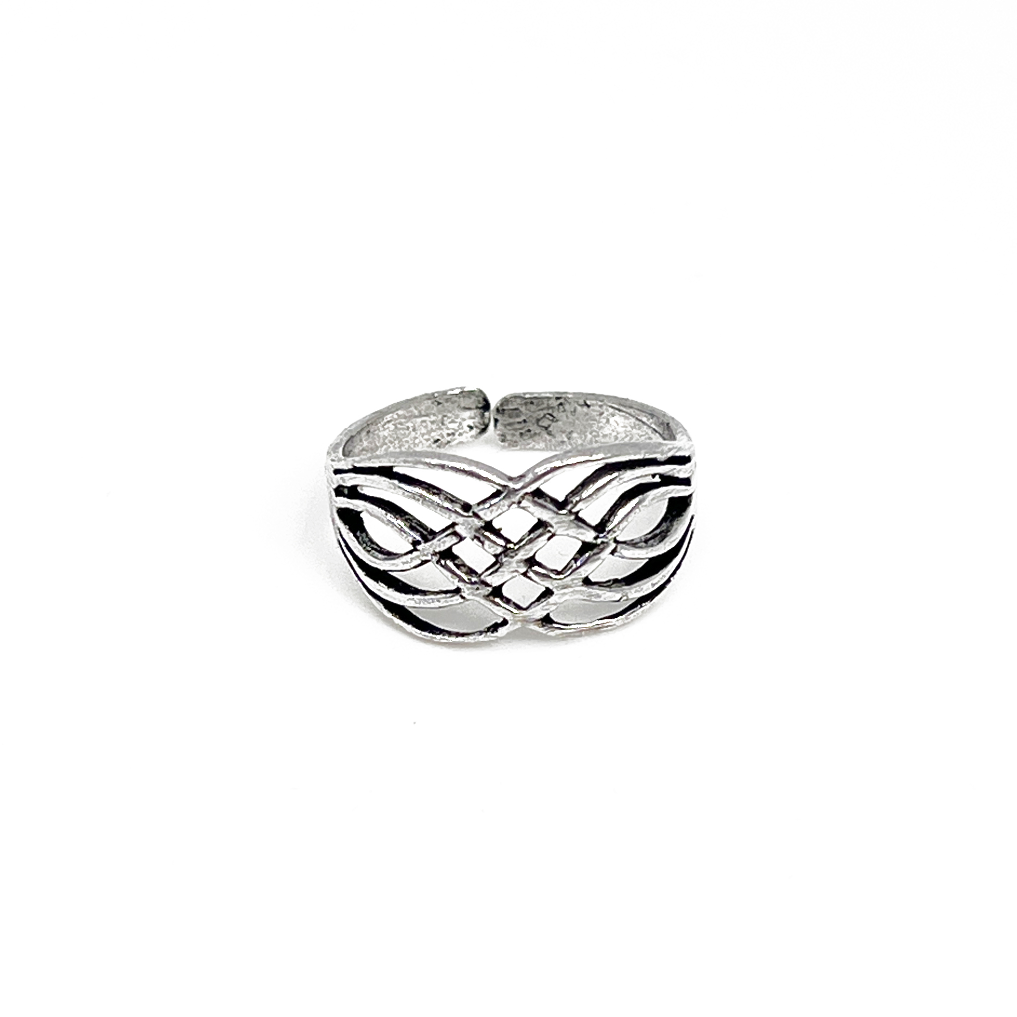 Handcrafted Silver Plated Brass Celtic Knot Ring
